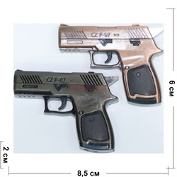 Зажигалка сувенирная Пистолет CZ P-07 тройное турбо - фото 169677