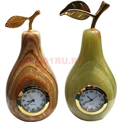Часы из оникса Груша 14см (3х6 дюйма) - фото 170501