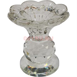 Подсвечник стеклянный «цветок» 7,5 см (XH103-33) - фото 170852