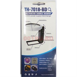 Лупа настольная 90 мм с подсветкой (TH-7018-BD) 10X и 25X - фото 171281