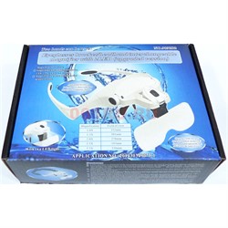 Лупа очки налобная бинокулярная (9892B2) с LED подсветкой - фото 172059