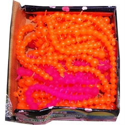 Игрушка антистресс личинка силиконовая 50 шт/уп - фото 172843