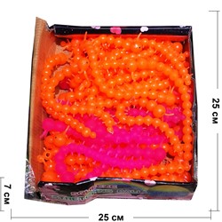 Игрушка антистресс личинка силиконовая 50 шт/уп - фото 172844