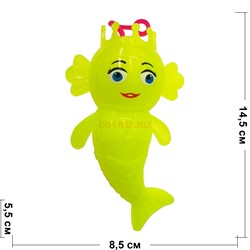 Русалка игрушка подвеска силиконовая светяшка 12 шт/уп - фото 173775