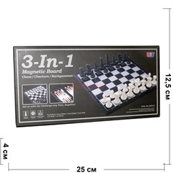 Настольная игра 3-в-1 магнитные (49912) размер 36 см - фото 174891