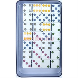 Игра Домино Dominoes Double Color Dot 60 шт/кор - фото 175582