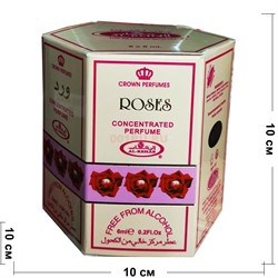Масляные духи Al-Rehab «Roses» 6 мл масло парфюмерное 6 шт/уп - фото 175981