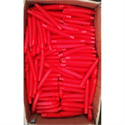 Трубка поп тьюб антистресс 14x2 см красная 1000 шт/кор - фото 176078