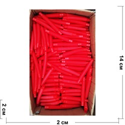 Трубка поп тьюб антистресс 14x2 см красная 1000 шт/кор - фото 176079