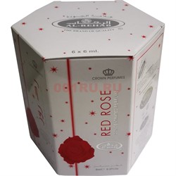 Масляные духи Al-Rehab «Red Rose» 6 мл женские 6 шт/уп - фото 176125