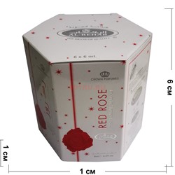 Масляные духи Al-Rehab «Red Rose» 6 мл женские 6 шт/уп - фото 176126