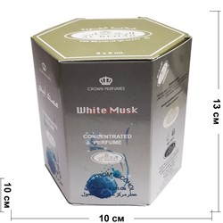 Арабские масляные духи Al-Rehab 6 мл «White Musk» без спирта 6 шт/уп - фото 176190