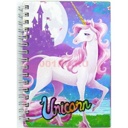 Тетрадь с деревянным корпусом Unicorn Единорог 15 см - фото 176519