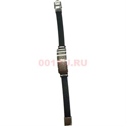 Браслет каучуковый текстурный с молитвой 12 шт/уп цвет металл - фото 178023