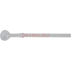 Трубка oil pipe курительная стеклянная с перегородкой диаметр 22 мм длина 15 см (15/22/8) - фото 178887