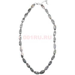 Бусы 15x8 мм из родонита 45 см - фото 180157