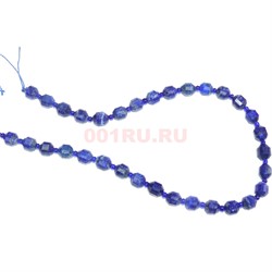 Нитка бусин 8 мм из граненого Содалита 48 см - фото 180776
