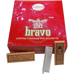 Бумага для самокруток Bravo №94 Rex 100 шт/упаковка - фото 182380