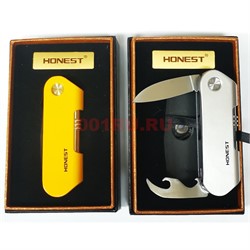 Зажигалка Honest USB спиральная с ножами - фото 182779