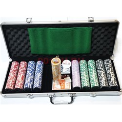 ProPoker набор для игры 500 фишек 11,5 г в алюминиевой коробке - фото 183033