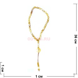 Четки (CK-4090) мусульманские из пластмассы коричневые 36 см - фото 183835