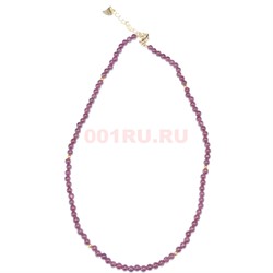 Бусы (размер 0,2x0,2x0,2 см) из граната 32 см - фото 186329