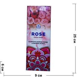 Благовония Rose индийские OMTiRTH India 6-гранники - фото 186524