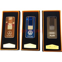 Зажигалка USB логотипы авто прямоугольная узкая спиральная - фото 186658