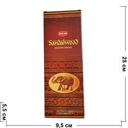 Благовония HEM сандал "Sandalwood" цена за упаковку из 6 тубусов - фото 187141