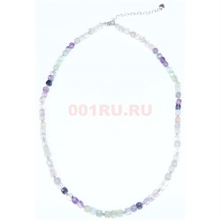 Бусы 45 см из флюорит (размер бусин 0,4x0,4 см) - фото 187603