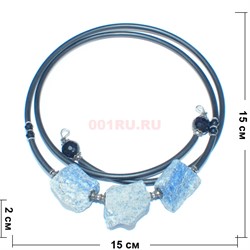 Чокер из содалита 15 см - фото 187652