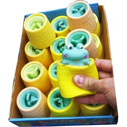 Игрушка антистресс лягушка Bottom Hole Frog 12 шт/упаковка - фото 187756