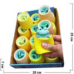 Игрушка антистресс лягушка Bottom Hole Frog 12 шт/упаковка - фото 187757