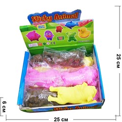 Игрушка Мопсы антистресс сквиши мялка 12 шт/упаковка - фото 187774