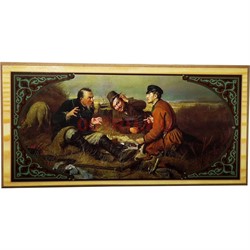 Нарды деревянные 50 см Охотники на привале - фото 187941