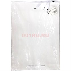 Пакет подарочный белый 32x45x12 см 12 шт/упаковка - фото 188742