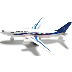 Самолет Boeing 777 иннерционный свет звук 6 шт/упаковка - фото 188968