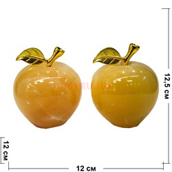 Яблоко из медового оникса 5 дюймов 12,5 см - фото 189556