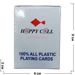 Карты для покера Happy Call 100% пластик 54 карты - фото 189891