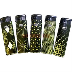 Зажигалка KKK турбо 3KD-859-1 узоры 50 шт/упаковка - фото 190261