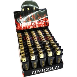 Зажигалка газовая Unigold BS-999 «черная» 50 шт/упаковка - фото 190282