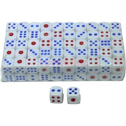 Игрушка для капсул (HR-S-946) кости 12 мм игральные 100 шт/уп - фото 190485
