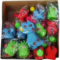 Динозавры с надувающими шариками 12 шт/упаковка - фото 190984