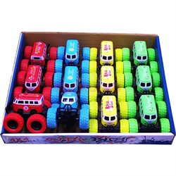 Машинки служебные иннерционные 4x4 Spin Wheels 12 шт/упаковка - фото 191748