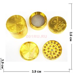 Гриндер Gold 4 секции 36x39 мм металлический - фото 191831
