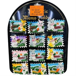 Магниты Кролики (KL-4210) почтовая марка 24 шт/упаковка - фото 192292