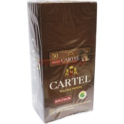 Бумага для самокруток Cartel 50x50 листов Brown - фото 192322