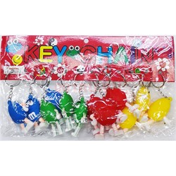 Брелок резиновый большой M&M's 12 шт/упаковка - фото 193072