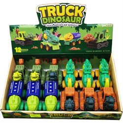 Игрушка машинка (326) Truck Dinosaur 12 шт/упаковка - фото 193613