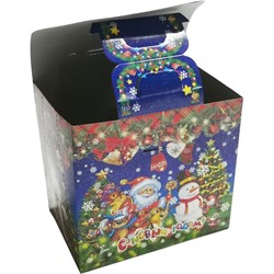 Коробка для конфет новогодняя 12x10x18 см 20 шт/упаковка - фото 193639